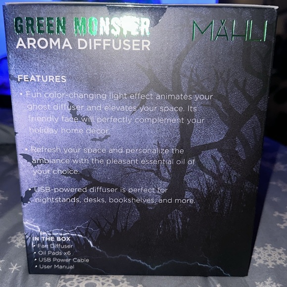 2024New Mahli Halloween Frankenstein green, monster Aroma Diffuser HTF TikTok - Picture 3 of 5
